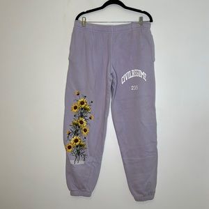 CIVIL REGIME 235 Purple Sweatpants